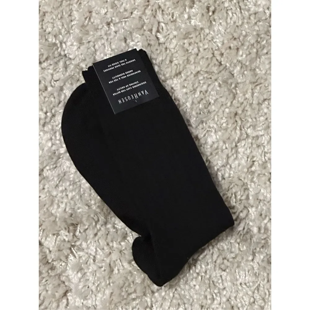 New with tags Van Heusen‎ Mens Black Dress Socks Size 6-12.5 black